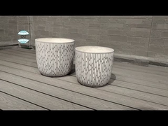 Planteur de fleurs / plantes vertes en argile de fibre de style moderne résistant au temps