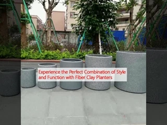 Découvrez la combinaison parfaite de style et de fonction avec les planteurs en fibre d'argile