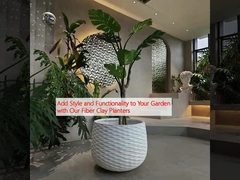 Ajoutez du style et de la fonctionnalité à votre jardin avec nos planteurs en fibre d'argile