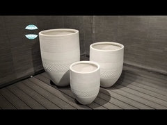 D450*H600 Planteur en fibre d'argile pour brûleurs de camping pour barbecue et fours à charbon