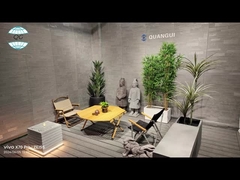 Fontaines d'eau décoratives en résine intérieure Fontaine d'eau de jardin moderne en résine grise