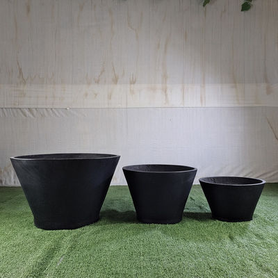 acheter Vente en gros Populaire Planteur en fibre d'argile Texture Surface Blanc Ronde Bouteilles de fleurs Pour la décoration online manufacture