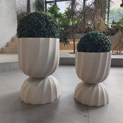 acheter Planteur en fibre d'argile personnalisé imperméable à l'eau pour les fleurs / plantes vertes online manufacture
