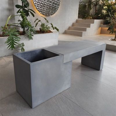 acheter Béton GRC rectangulaire Table de patio Meubles de jardin Bancs en béton extérieurs online manufacture