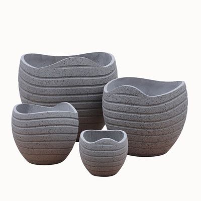 acheter 2024 Nouveau design de pot de fleurs classique de grande qualité en fibre de ciment européenne, villa en céramique, pot de fleurs hôtelier online manufacture