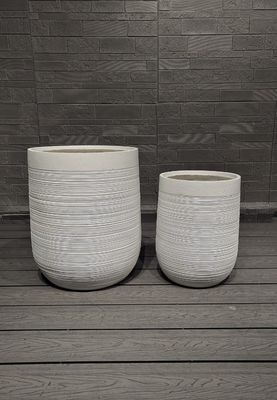 acheter Planteurs artisanaux en fibre d'argile pour jardins extérieurs intérieurs online manufacture