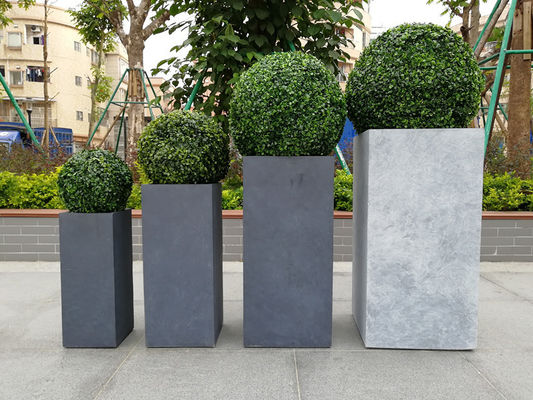 acheter 7 à 8 ans Temps de vie en intérieur Planteur en fibre d'argile pour espaces rectangulaires élevés online manufacture