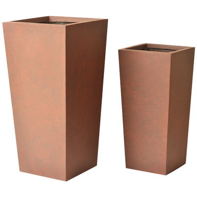 acheter Planteurs de fleurs pots personnalisés Planteur en fibre d'argile avec trous de drainage Design durable online manufacture