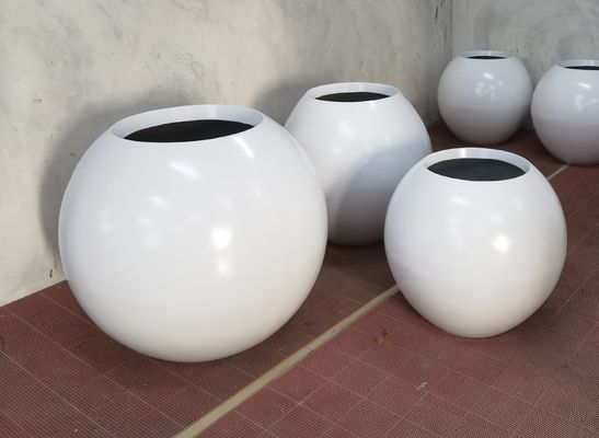 acheter Puits de fleurs en fibre de verre résistants et légers, boîte de planteur GRP pour décoration intérieure extérieure online manufacture