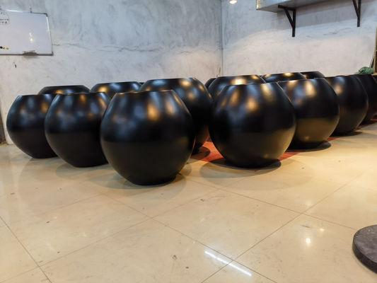 acheter Fabrique fournisseur Vente supérieure Planteurs en fibre de verre Résine pots de fleurs en fibre de verre Pour la décoration du jardin online manufacture