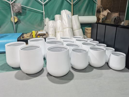 acheter Bouteilles de fleurs en fibre de verre de forme ronde et haute online manufacture