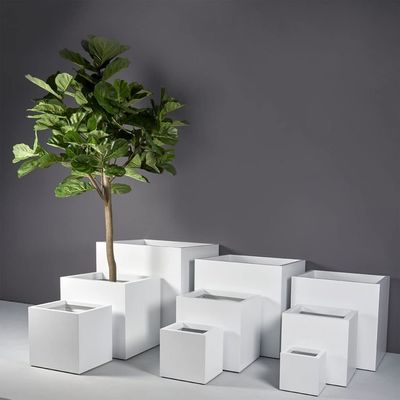 acheter Pot de plantes en fibre de verre avec une variété de tailles Planteurs de fleurs en fibre de verre Matte Finition personnalisée online manufacture