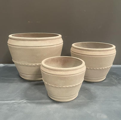 acheter Finition en ciment sculpté à la main carré GRC Planteur pots pour les plantes résistantes aux intempéries online manufacture