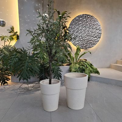 acheter Pot en fibre de ciment personnalisé avec finition sculptée à la main La solution d'affichage ultime de la plante online manufacture
