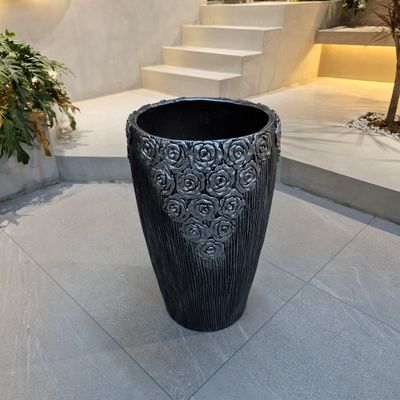 acheter Pot de ciment en fibre avec une durée de vie extérieure de 5-6 ans Fabriqué en argile en fibre résistante aux intempéries online manufacture