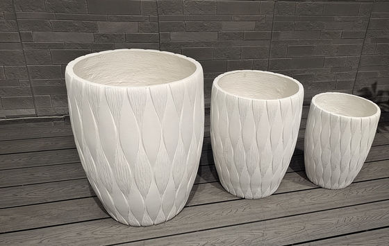 acheter Planteur en argile renforcée pour jardins à surface lisse et résistant au gel online manufacture