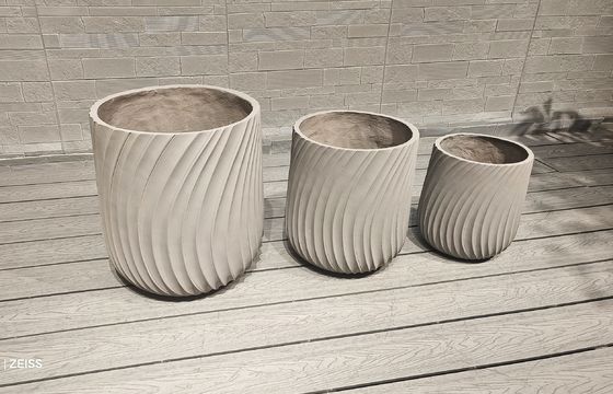 acheter Planteur en fibre d'argile rond stylé pour le chauffage et le barbecue online manufacture