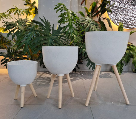 acheter Finition sculptée à la main Planteur en argile renforcée en fibre d'argile Design personnalisable online manufacture