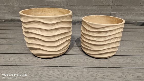 acheter Réchauffeur de camping/réchauffeur de camping/réchauffeur de barbecue Planteur en fibre d'argile avec un style moderne et une surface texturée online manufacture
