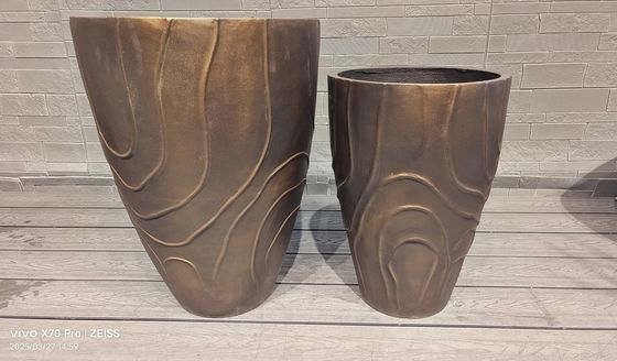 acheter Planteur d'argile ronde renforcée Design en argile de fibre durable et élégant online manufacture