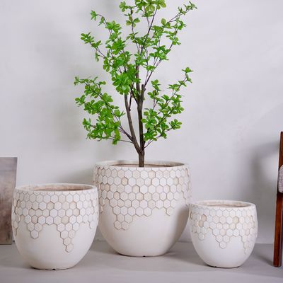acheter Décoration de maison nordique vintage moderne Fabrique directe en gros Pot de fleurs en argile personnalisable Succulent Rack Pot de fleurs Planteurs online manufacture