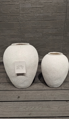 acheter Drainage Holes in Round Fiber Cement Pot A Must-Have for Plant Lovers online manufacture