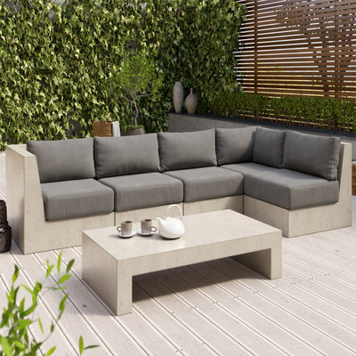 Table de côté de patio en béton pour la décoration extérieure