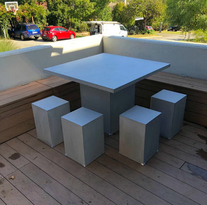 Logo personnalisé meubles en béton tables de siège bancs pour les cours extérieures et patios