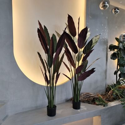 Résistant aux intempéries Faux Ventilateur Réaliste Palmier Pour Décoration Luxueuse 110cm