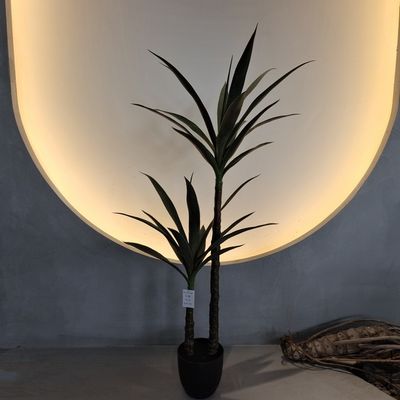 Lush 100-130cm Soie artificiel Yucca Tout temps Faux Impérable à l'eau