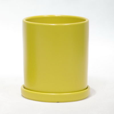 Pot de plantes en céramique blanche et brillante, facile à nettoyer et à entretenir