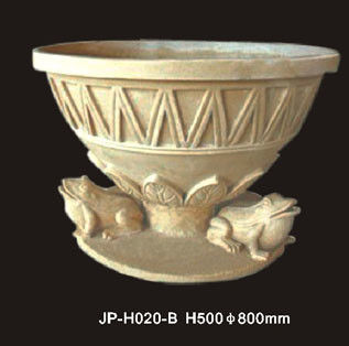 Des pots de fleurs en grès naturel imperméables à l'eau et au feu pour la décoration intérieure et extérieure