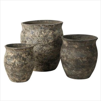 Des pots de plantation de ciment GRC élégants résistant au gel avec des trous de drainage