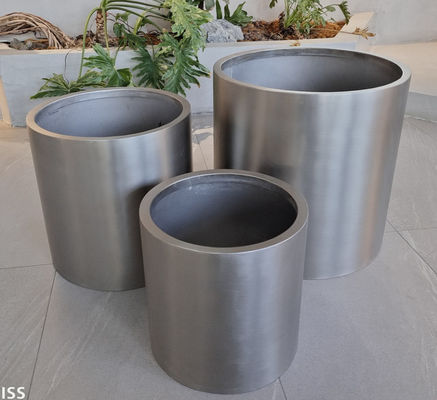 Drainage des pots de plantation métalliques résistant à la rouille pour l' intérieur et l' extérieur
