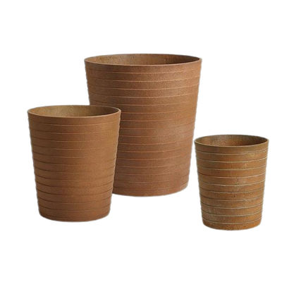 Élégance à la main sculpté en fibre de ciment planteurs pour jardin intérieur extérieur plante