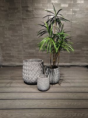 Planteur personnalisable en fibre d'argile pour plantes d'intérieur et d'extérieur