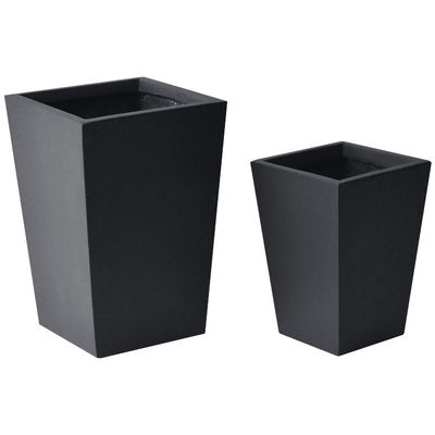 Design sculpté à la main Planteur en fibre d'argile de style moderne imperméable à l'eau et au feu Durable