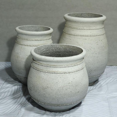 Ciment GRC Planter Pots Style Anciens Caractère résistant au gel Convient pour l'extérieur Durable