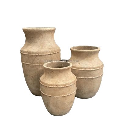 Pottes de plantation GRC à longue durée de vie conserver 5-6 ans en extérieur caractère résistant au gel surface texturée