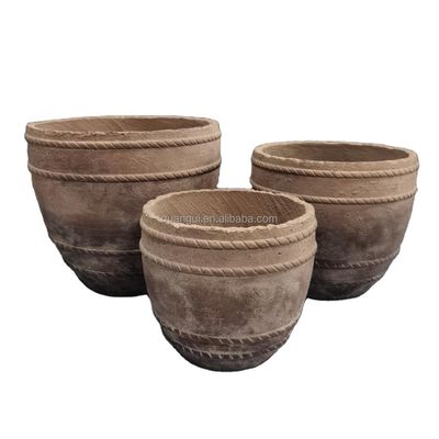 Pottes de plantation GRC carrées sculptées à la main pour jardin intérieur extérieur et maison