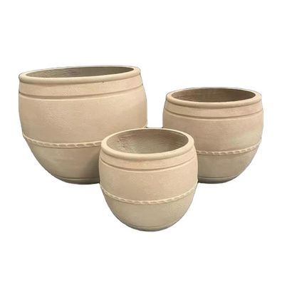 Pottes de plantation GRC personnalisables conserver 5-6 ans en extérieur résistant au gel surface texturée