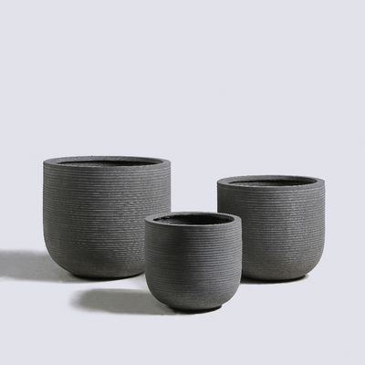 Surface de texture GRC Planteurs de fleurs Forme ronde pour des expositions de plantes époustouflantes