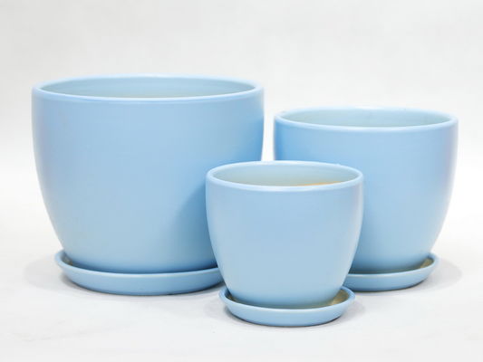 Des pots en céramique simple, très durables pour les plantes de jardin et les plantes succulentes