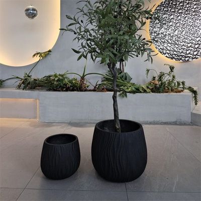 Planteur en fibre d'argile D370*H330mm 7-8 ans Durée de vie à l'intérieur