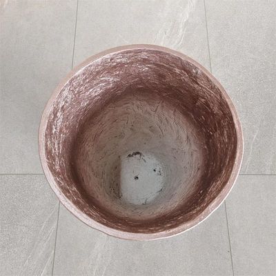 Pottes en ciment en fibre ronde modernes, modernes et durables pour le jardin