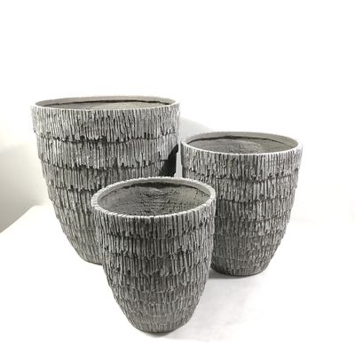 Pottes de plantation GRC résistantes aux gelées étanches à l'eau et au feu Pottes de plantation de fleurs pour intérieur et extérieur