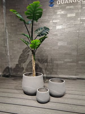 Hôtel intérieur jardin maison argile renforcée planteur en fibre d'argile design moderne