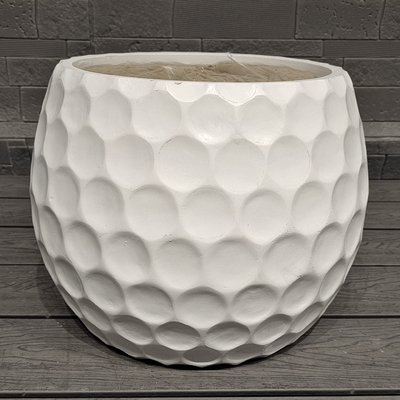 conception de balle de golf amusante sportive - apparence thématique conique planteur sphérique en fibre d'argile léger durable à faible entretien pot de fleurs vacances Villa décoration de bureau projet d'aménagement paysager de jardin